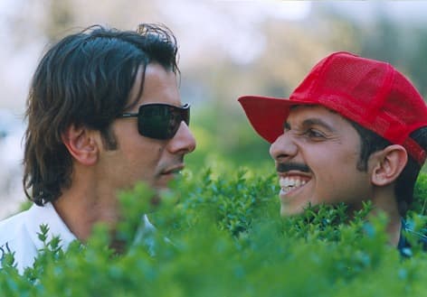 قاب جالب از شقایق فراهانی در کنار امین حیایی با لباس غارنشینی/ 21 سال پیش