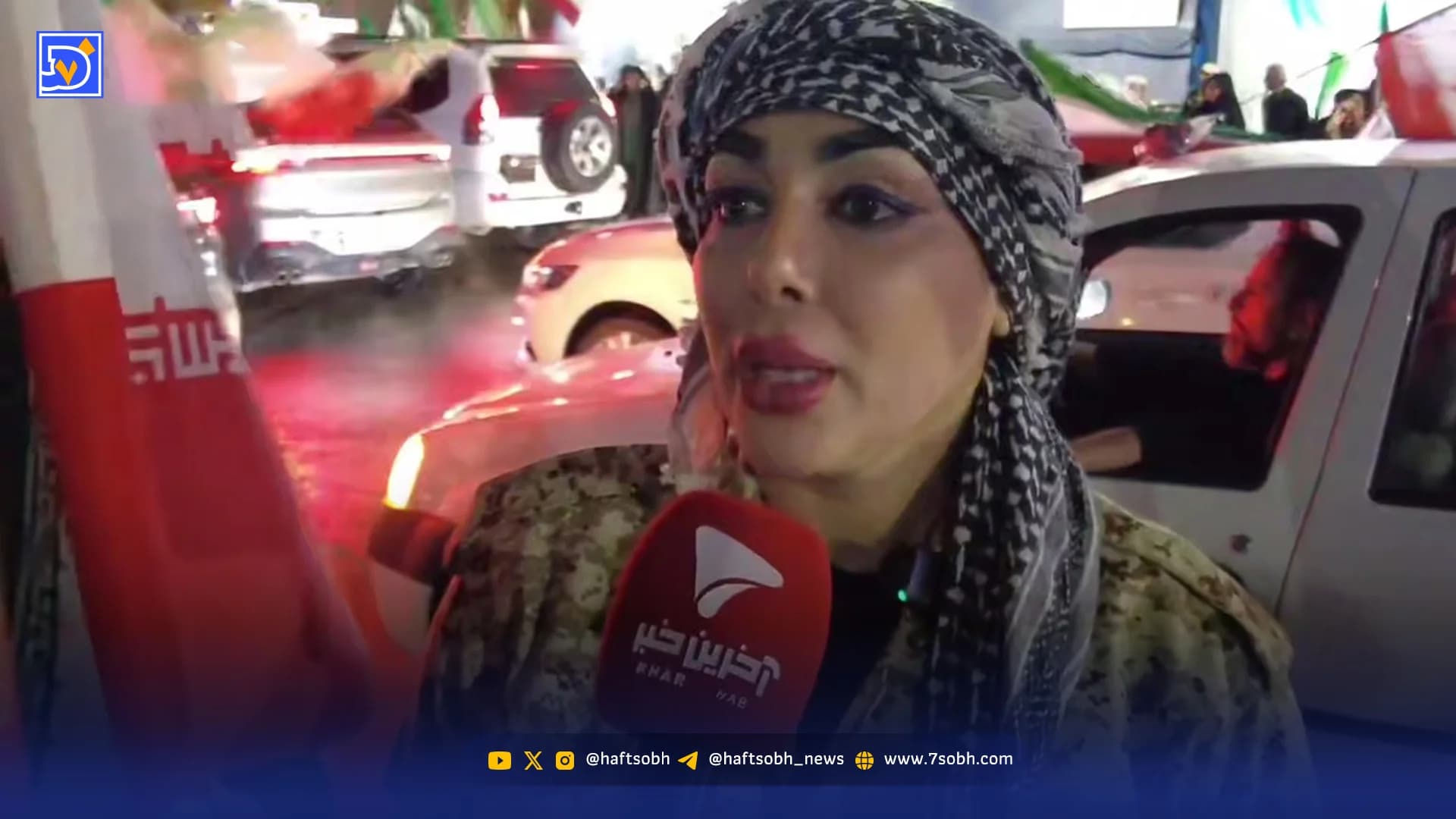 این زن خاص‌ در تجمع شبانه ‌میدان شریعتی مشهد