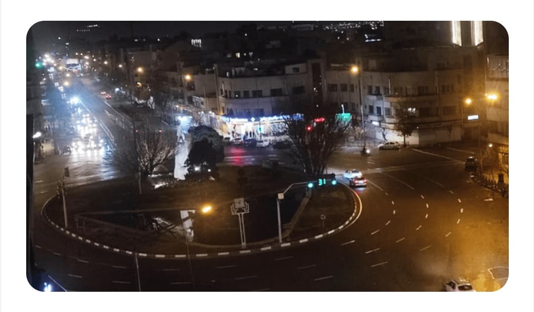 آخرین وضعیت خیابان های تهران شامگاه دیشب سه شنبه ۲۳ دی ۱۴۰۴