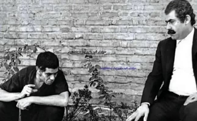 سفر در زمان؛ عنایت بخشی و عبدالله اسکندری در پشت صحنه فیلم گوزن ها