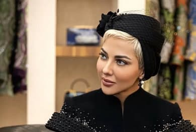 لیلا اوتادی با لباس سنتی دلبری کرد