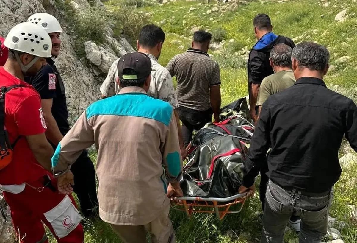 سقوط و جان‌باختن فردی ۴۱ ساله در کوه‌های خینه لامرد