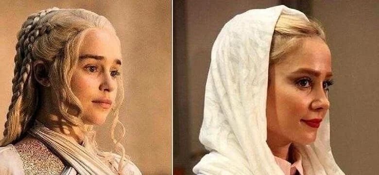 شباهت خانم بازیگر ایرانی به بازیگر معروف سریال گیم آف ترونز | بیوگرافی و فیلم