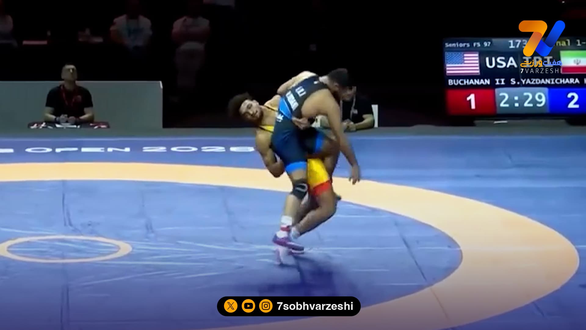 شوک به کشتی ایران؛ حسن یزدانی 13-3 به بوچانانِ آمریکایی باخت!