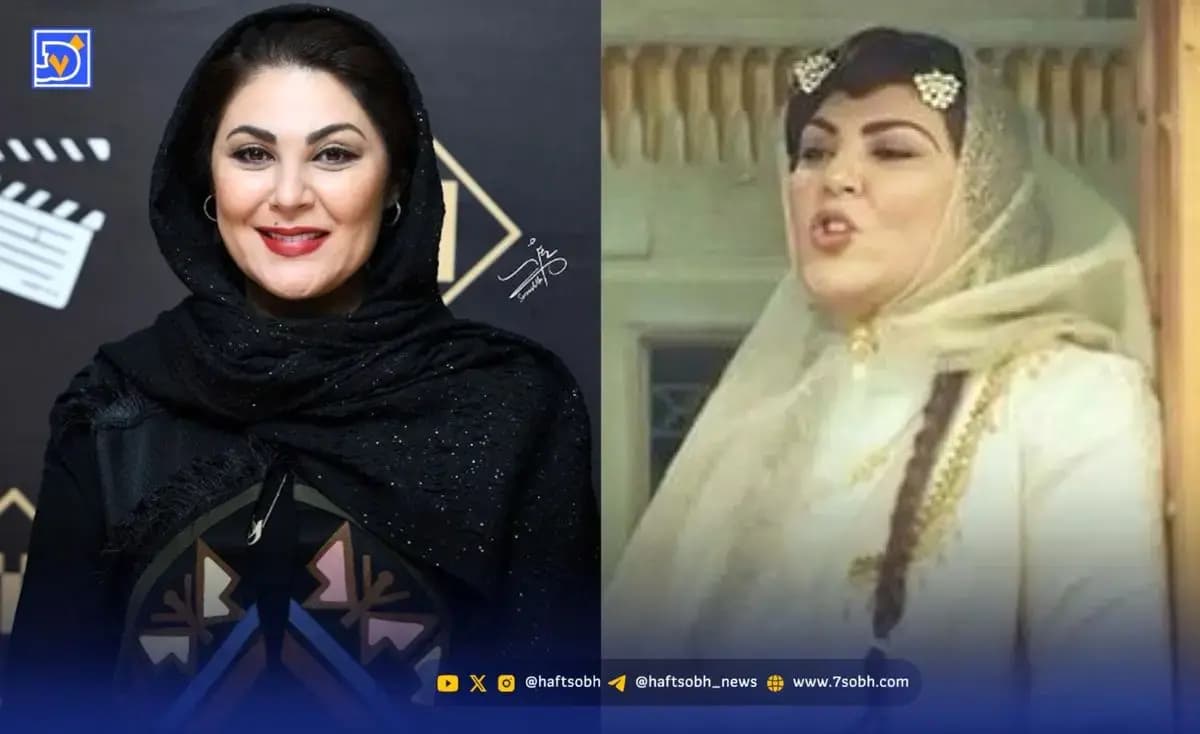 چهره بانمک نازنین خانم بامداد خمار در پنج سالگی کنار برادرش؛ اواخر دهه 50