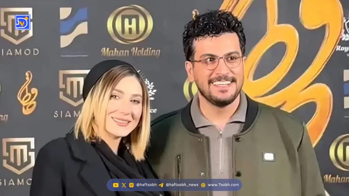 شوخی امیرحسین قیاسی با قیافه همسرش، قبل رونمایی از او + فیلم