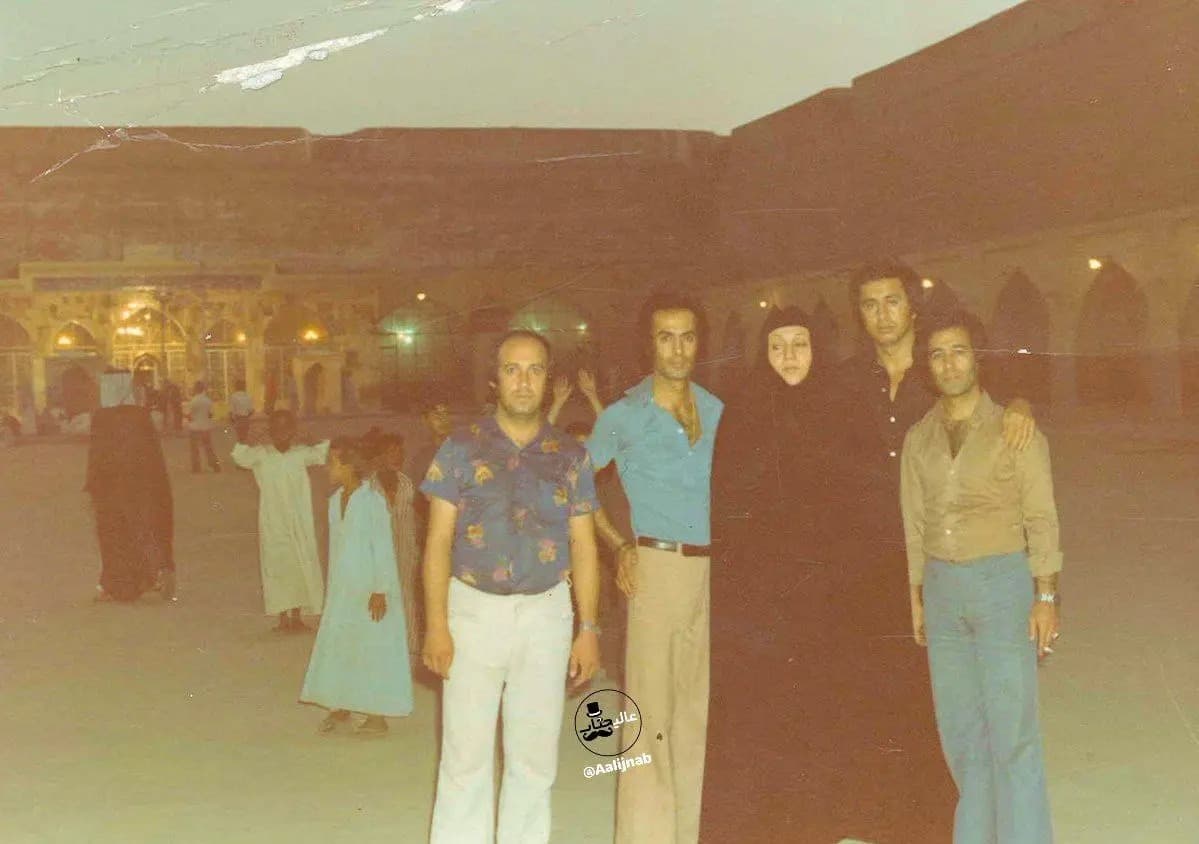 هایده با چادر مشکی در حرم امام موسی کاظم