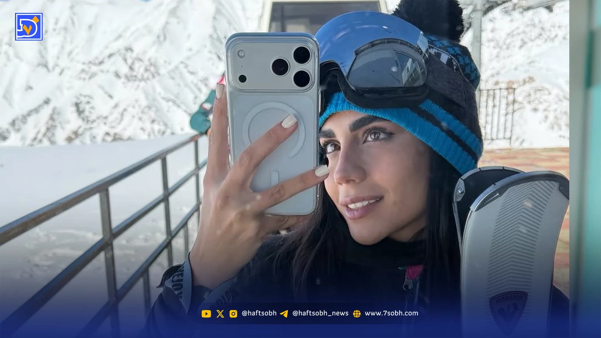نگاه روز | اسکی فائزه نسائی بر قله‌های ایران