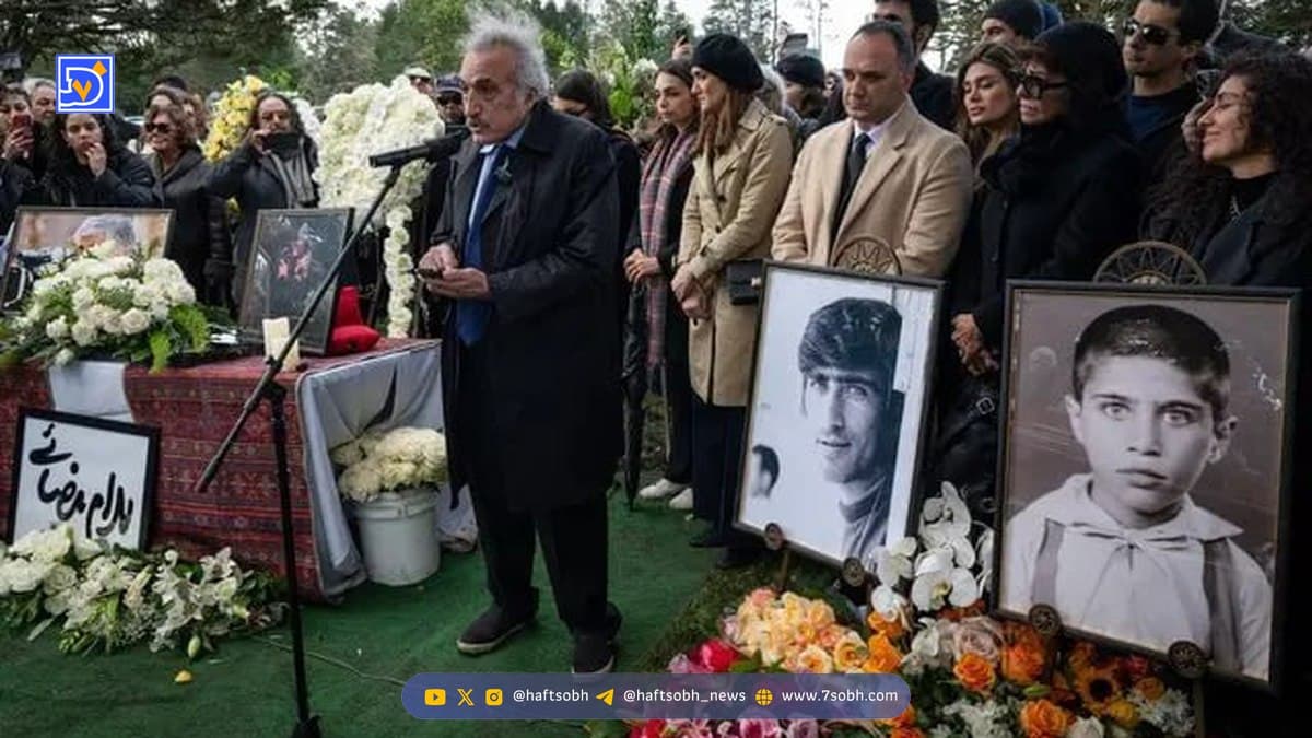 عکس های تلخ از خاکسپاری بهرام بیضایی در آمریکا