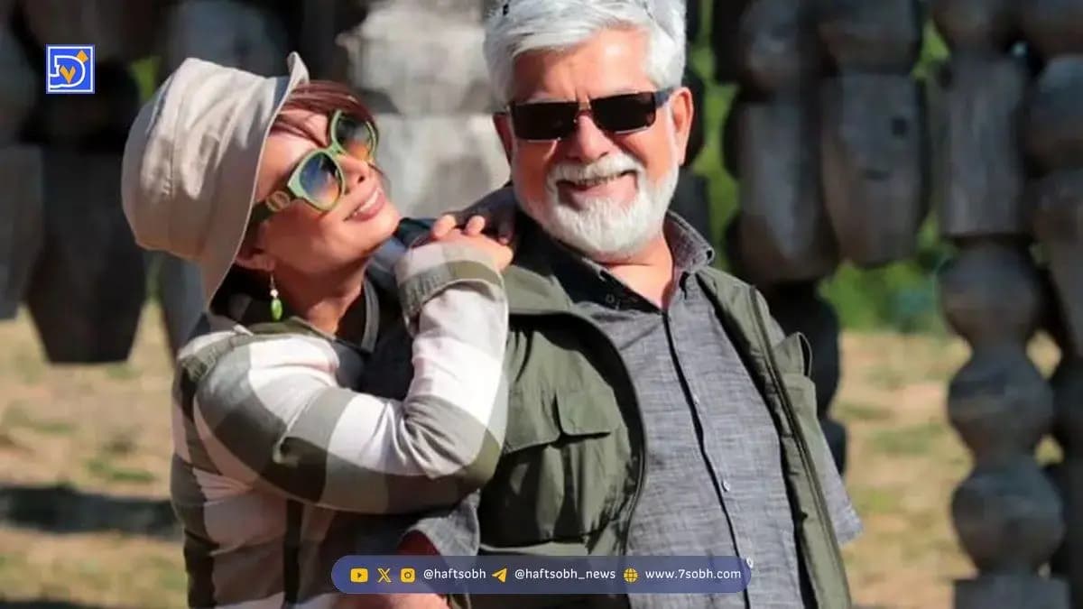 عکس های عاشقانه از عاطفه رضوی در آغوش شوهرش/ دل نوشته ای برای تولد شوهر بازیگرش !