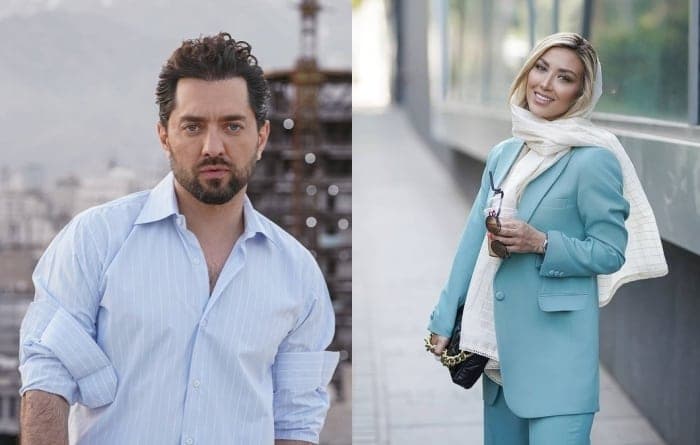 قاب عاشقانه بهرام رادان و همسرش در سفر به قشم