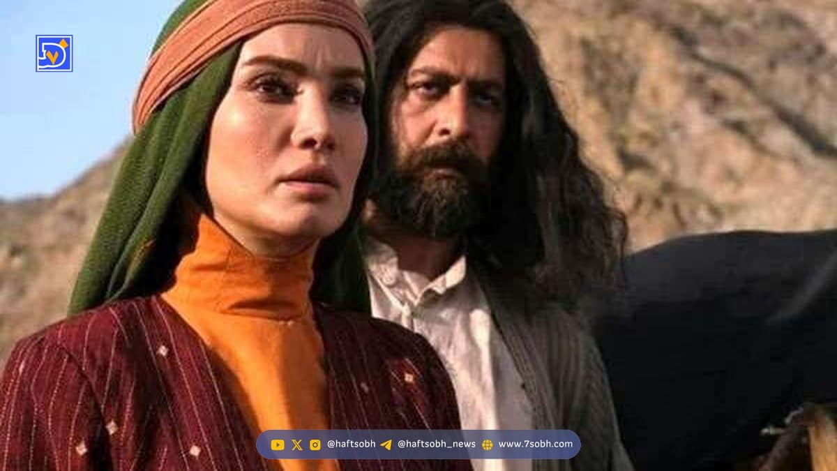 سفر زمان | «متین ستوده» همسر کامران تفتی در اتاق گریم سریال «مهیار عیار»؛ سال 1403