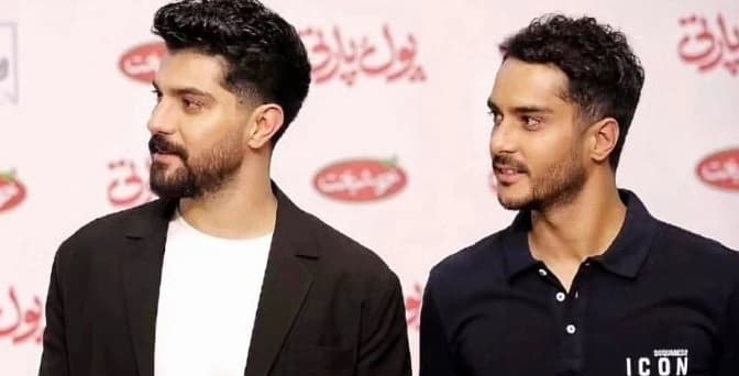 چهره بانمک «ساعد سهیلی» و «سینا مهراد» در کودکی و در کنار جمشید هاشم پور؛ دهه 70