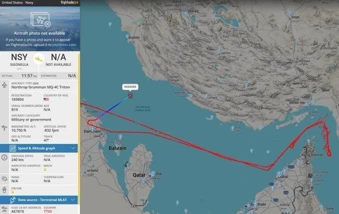ناپدیدشدن پهپاد ۲۰۰ میلیون دلاری آمریکا در تنگه هرمز