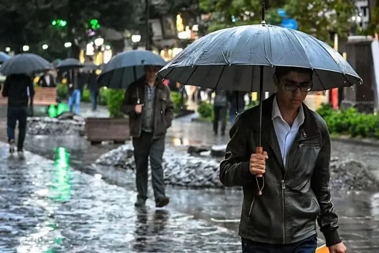 پیش بینی هواشناسی تهران / بارش های پراکنده و رگبار طی امروز و فردا