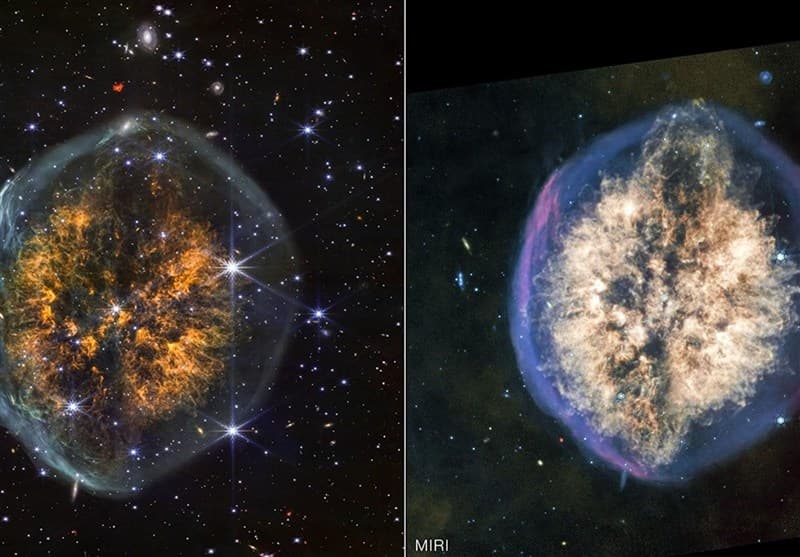 پرتره مرگ یک ستاره در قالب مغز انسان؛ هنرنمایی بینظیر تلسکوپ جیمز وب