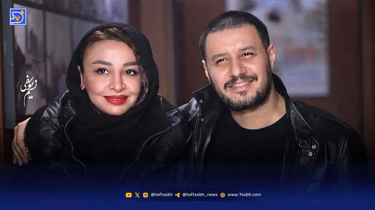 استایل چرمی و سیگار به دست مهلقا باقری همسر جواد عزتی با شعری از فروغ