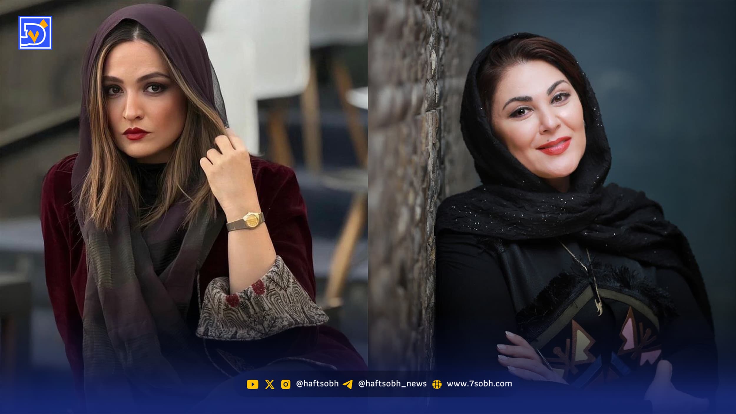 عصر سینما | لاله اسکندری و گلاره عباسی در پشت صحنه سریال «بامداد خمار»